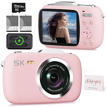 SK 5K Ultra HD デジタルカメラ ピンク SK 5K Ultra HD デジタルカメラ ピンク - メルカリ